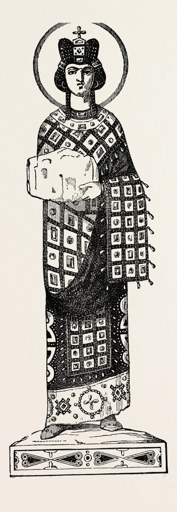Detail of Costume of Empress of Constantinople by Anonymous