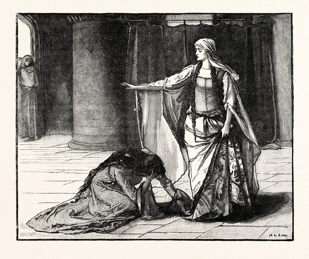 Detail of Interview Between the Empress Matilda and Queen Maud by Anonymous