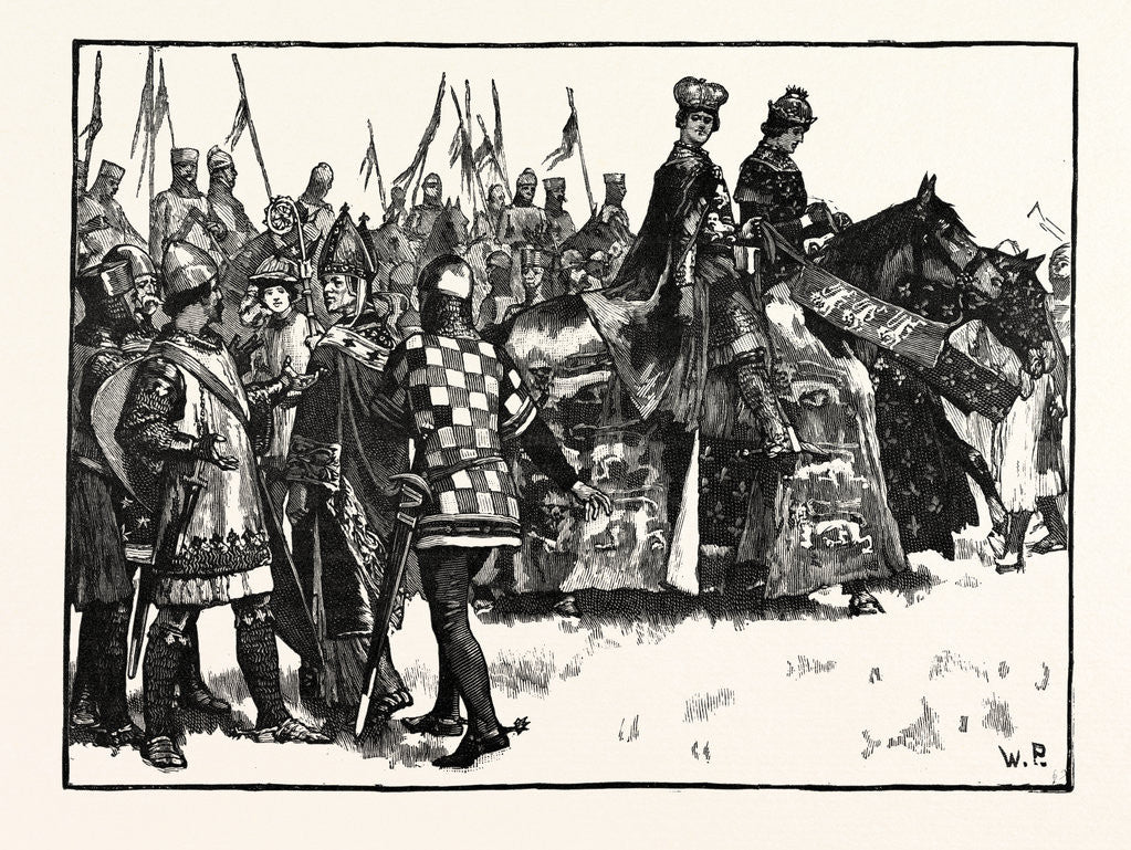 Detail of Interview Between Becket and King Henry by Anonymous