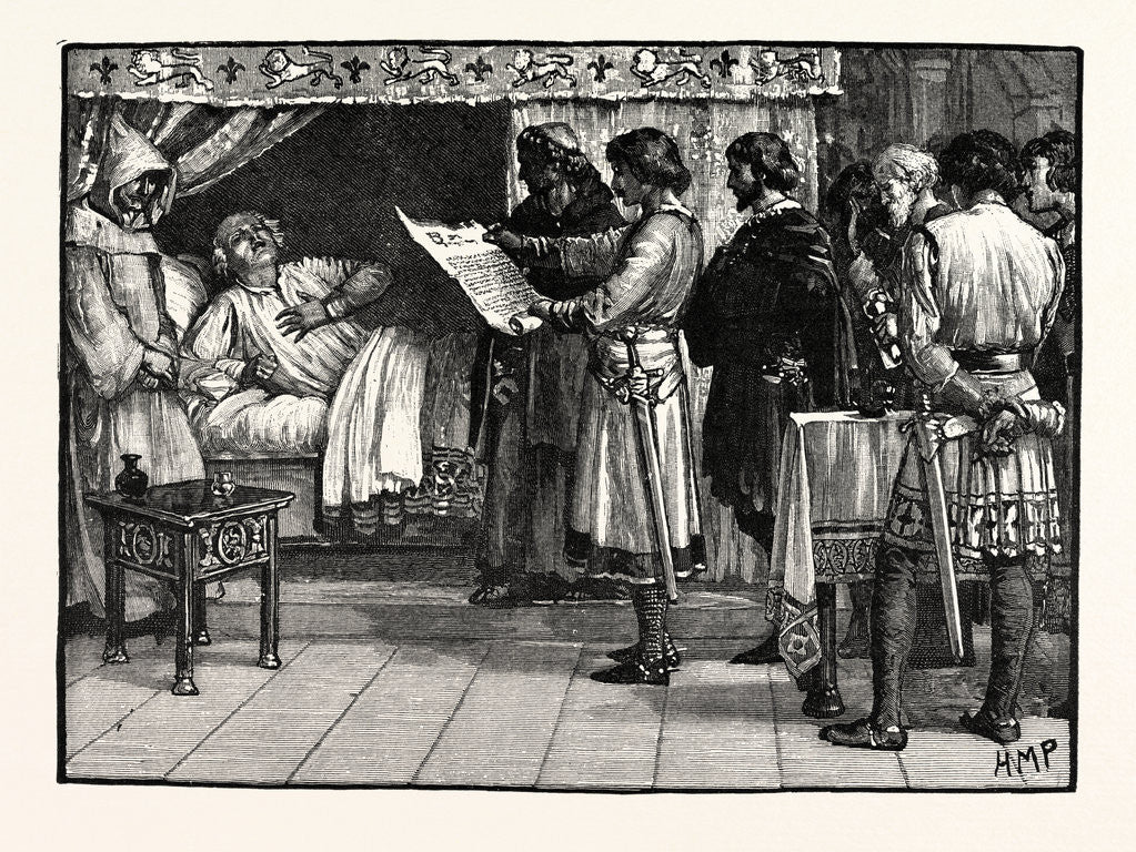 Detail of Henry Receiving the News of John's Treachery by Anonymous