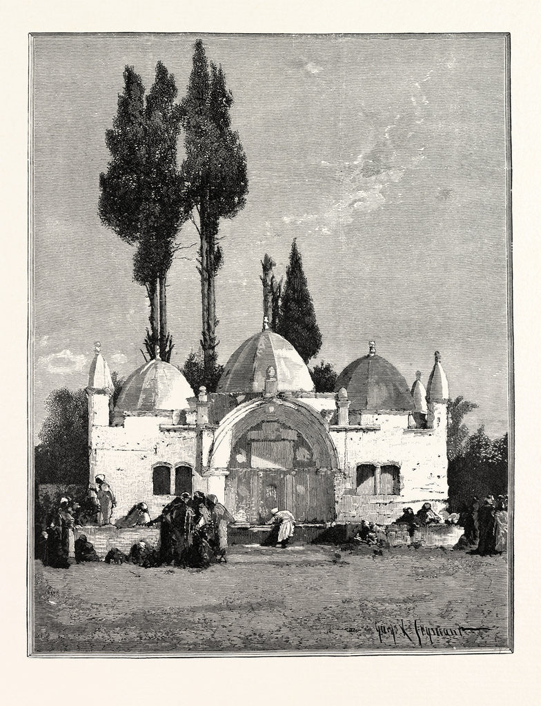 Detail of Fountain Near Jaffa by Anonymous