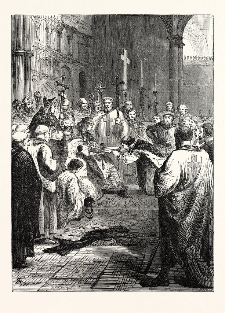 Detail of John Doing Homage to the Pope's Legate by Anonymous