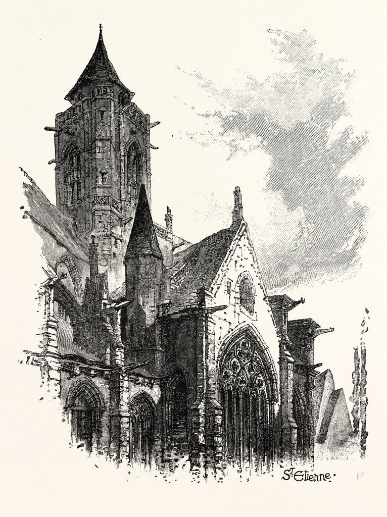 Detail of The Church of St. Etienne: Caen by Anonymous