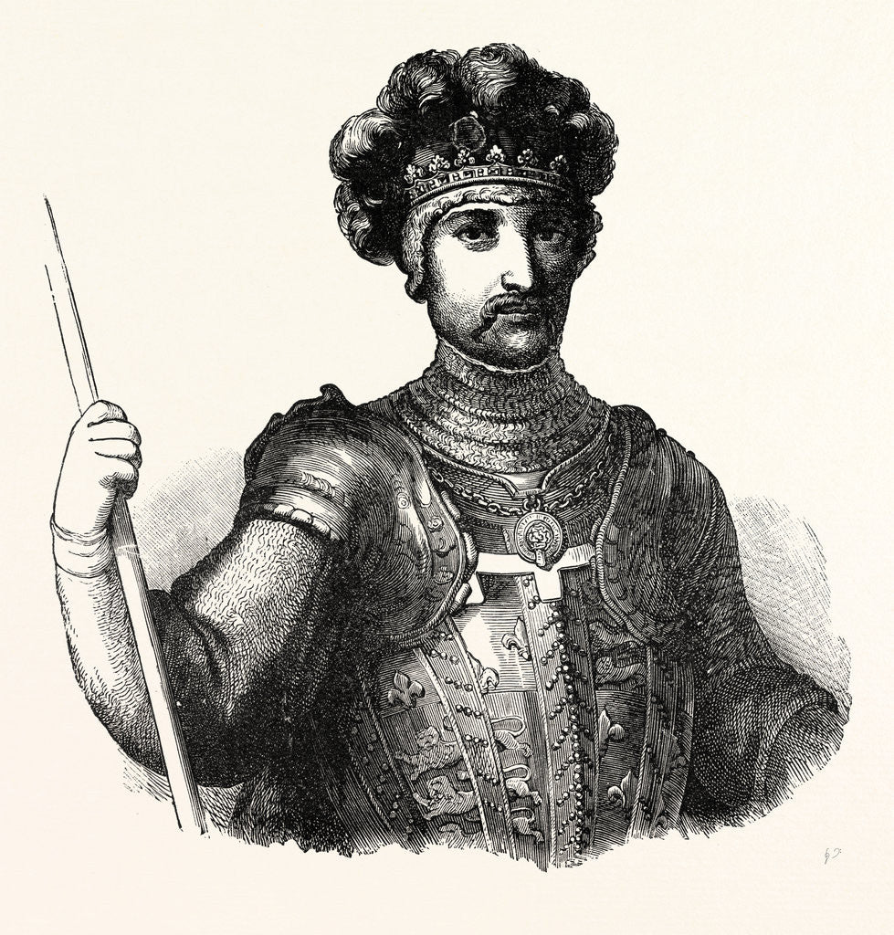 Detail of Edward the Black Prince. by Anonymous