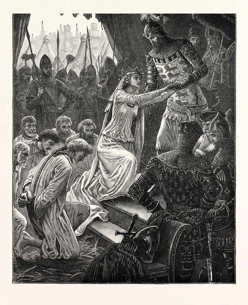 Detail of Queen Philippa Interceding for the Burgesses of Calais by Anonymous