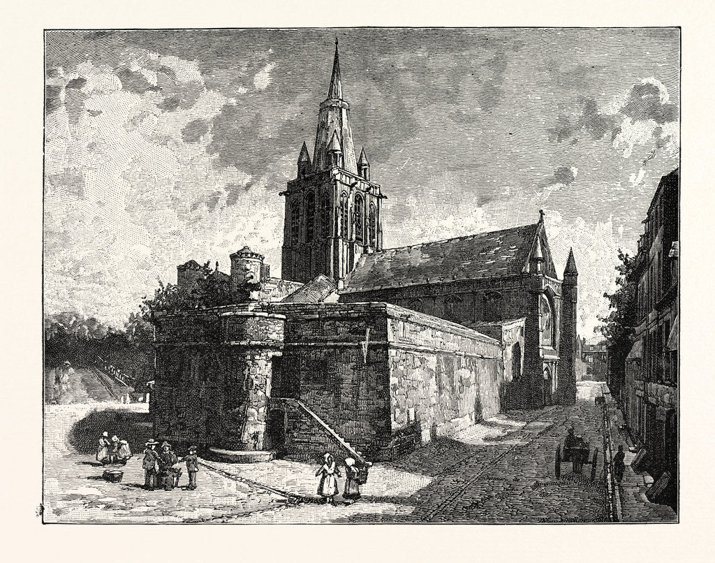 Detail of The Church of Notre Dame Calais by Anonymous