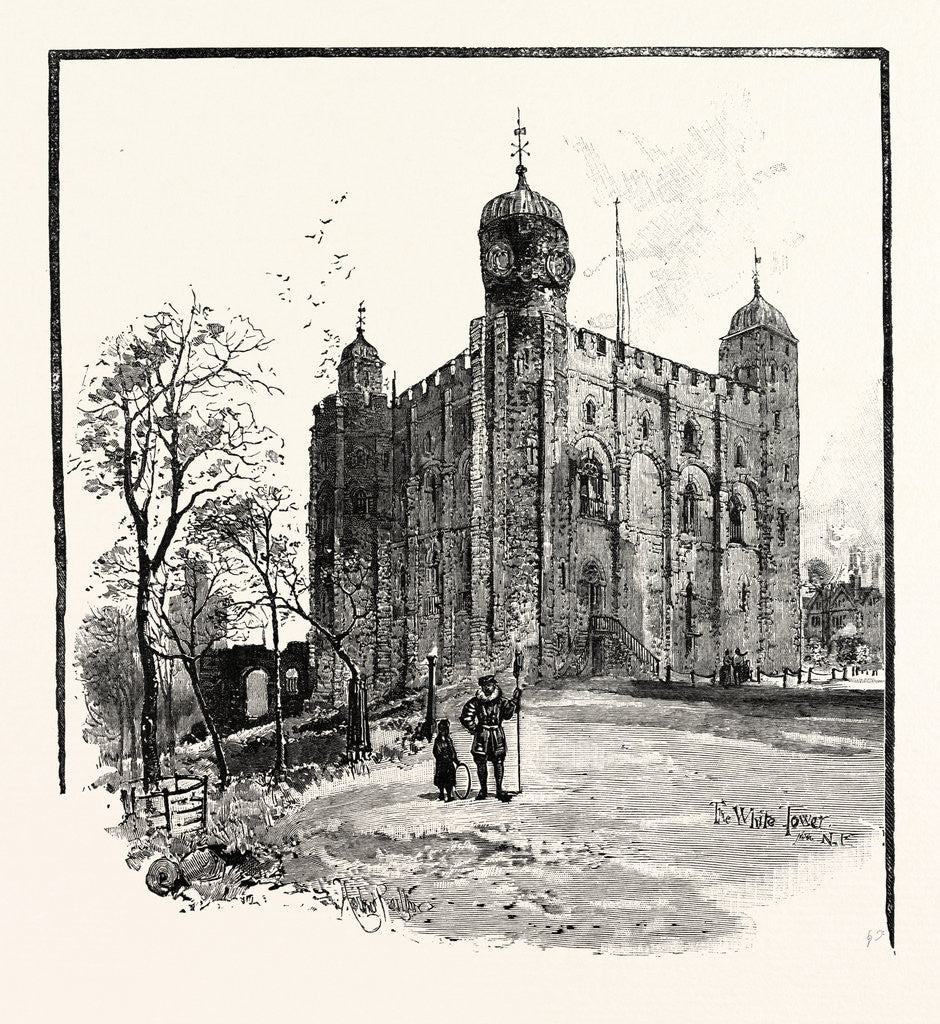 Detail of The Tower of London: The White Tower by Anonymous