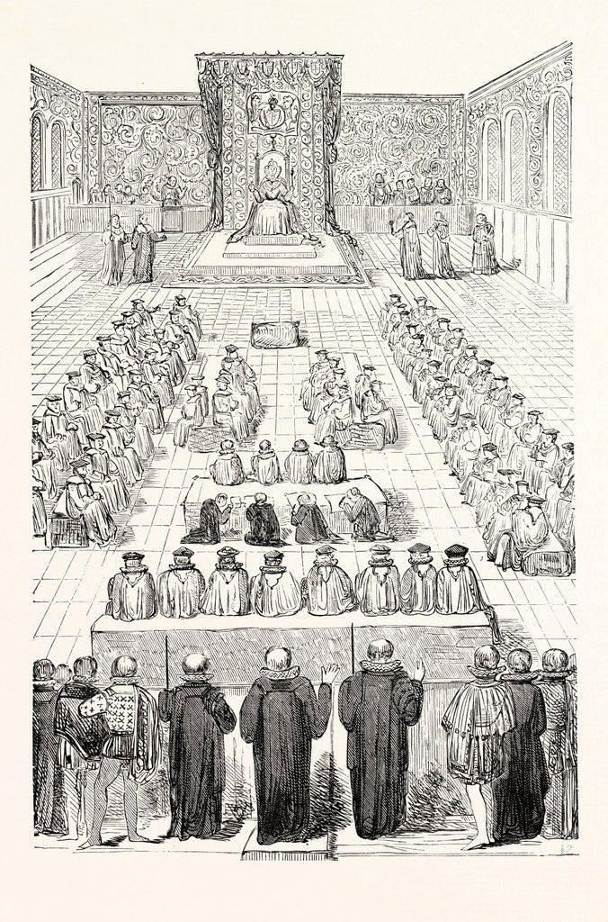 Detail of Queen Elizabeth's Parliament by Anonymous