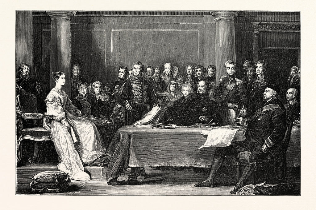Detail of Queen Victoria's First Council. by Anonymous