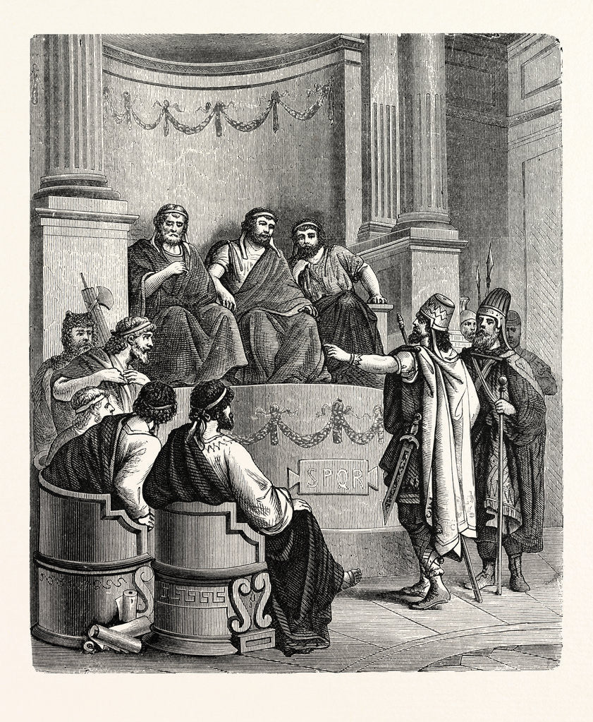 Detail of Eastern Kings Invoking the Judgment of the Roman State. by Anonymous