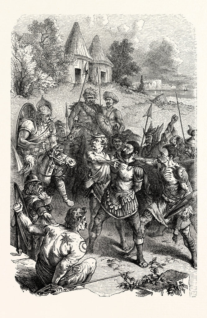 Detail of Roman Centurion Captured by British Warriors by Anonymous