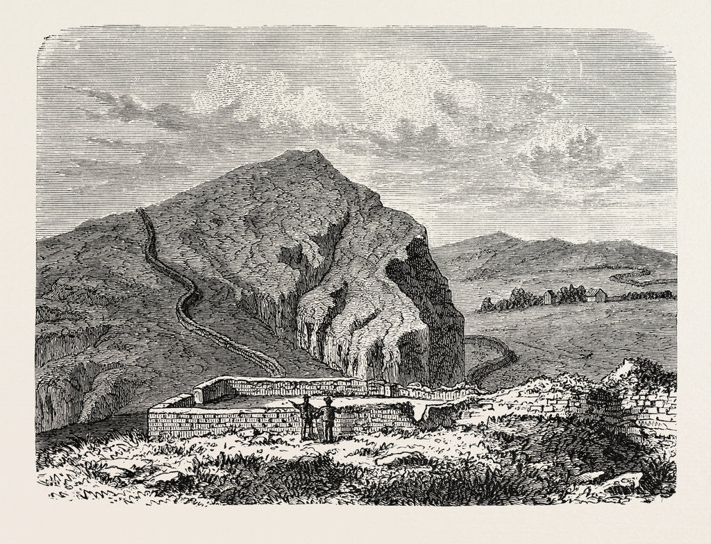 Detail of The Romans in Britain: Remains of the Wall of Severus by Anonymous