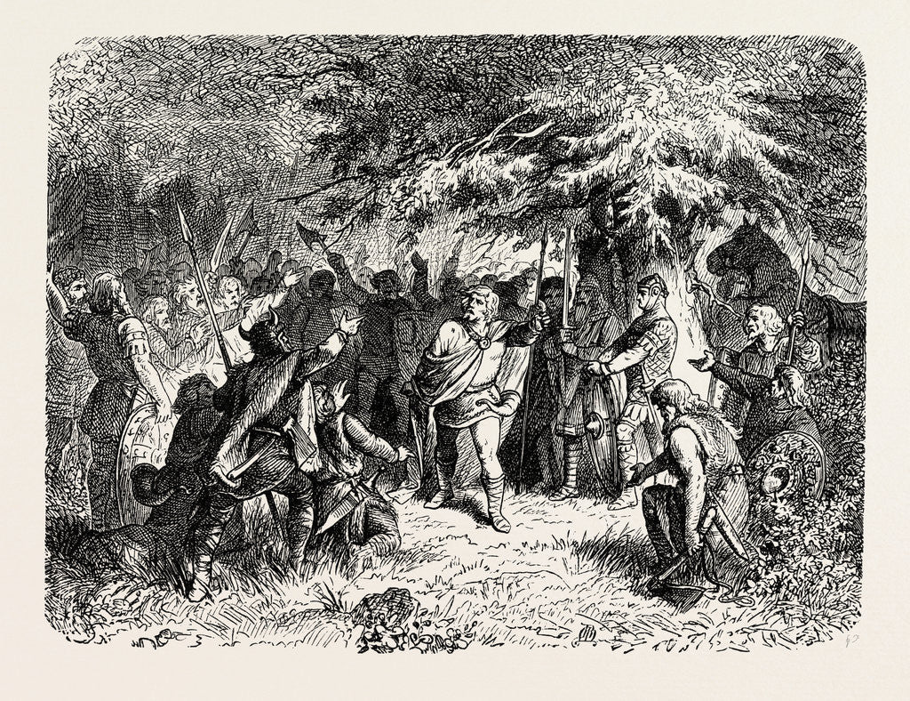 Detail of An Anglo-Saxon Chief and His Warriors. by Anonymous