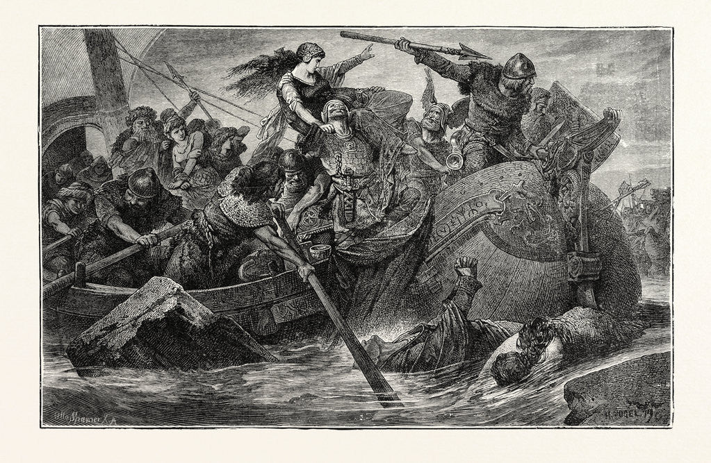 Detail of A Predatory Incursion of Teuton Invaders by Anonymous