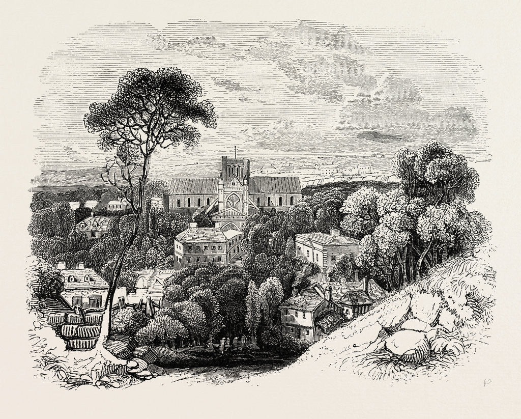 Detail of The Ancient City of Winchester by Anonymous