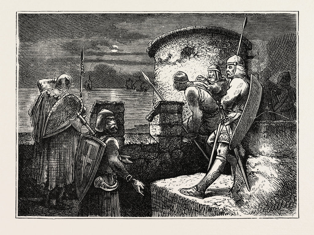 Detail of Watching for the Viking Invaders. by Anonymous