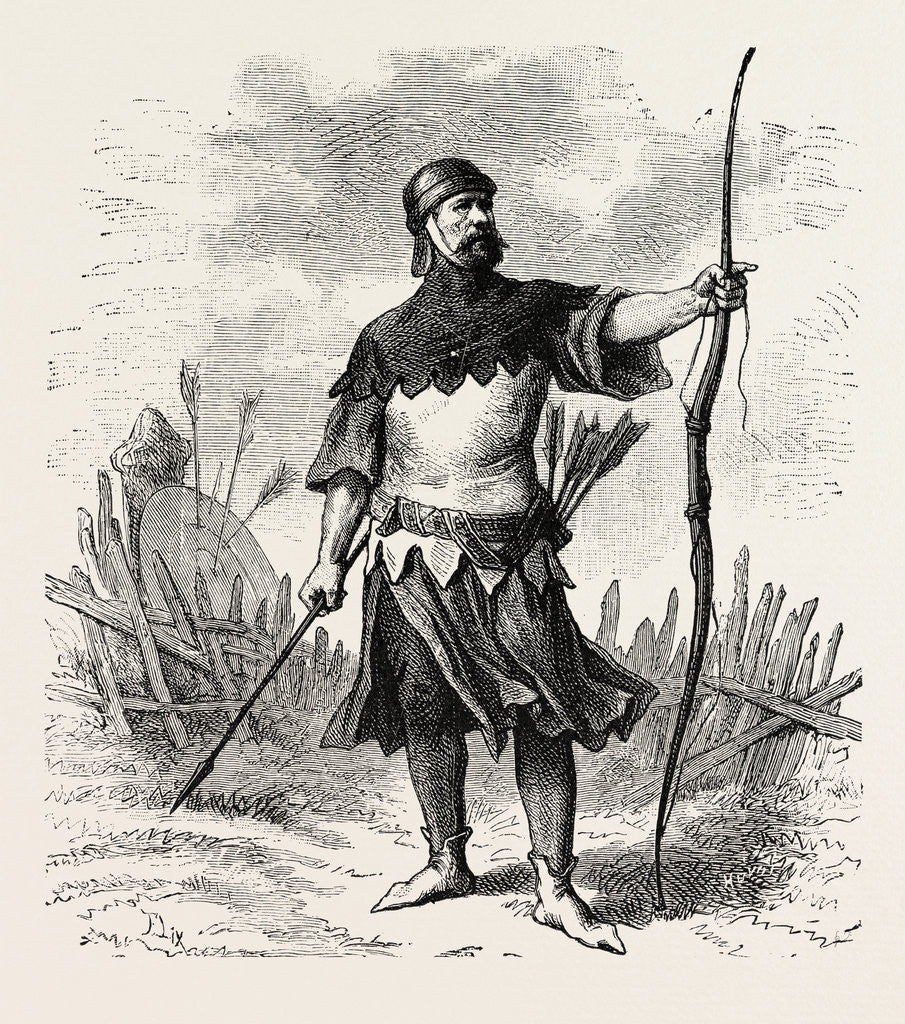 Detail of Archer of the Twelfth Century by Anonymous