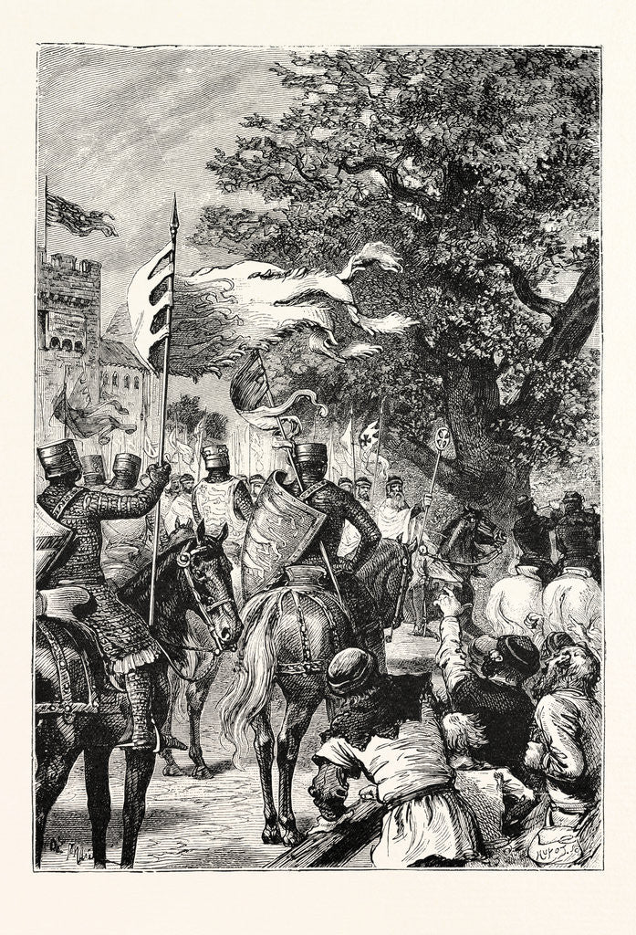 Detail of Procession of Knights Templars by Anonymous