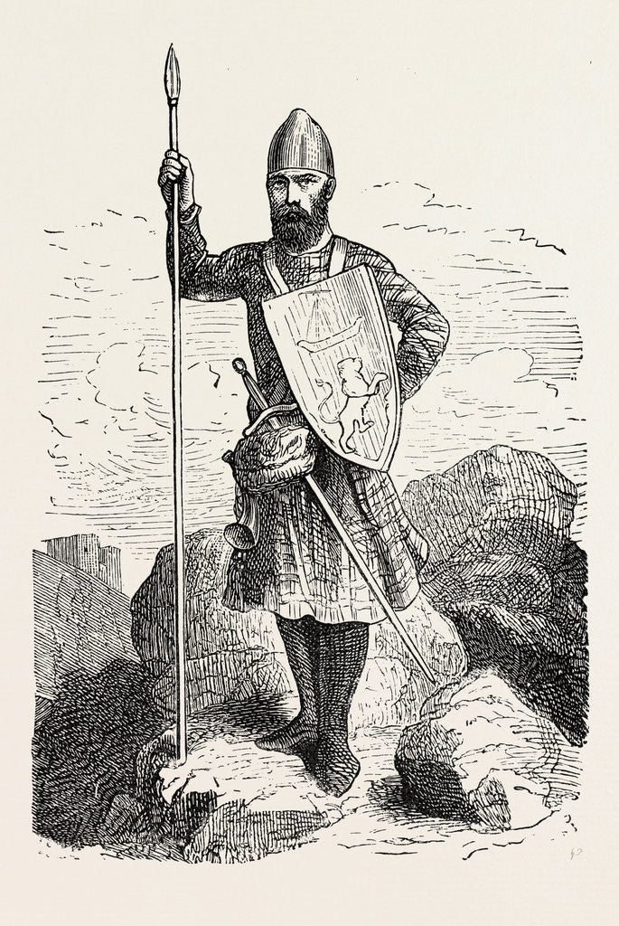 Detail of Scottish Soldier 12th Century by Anonymous