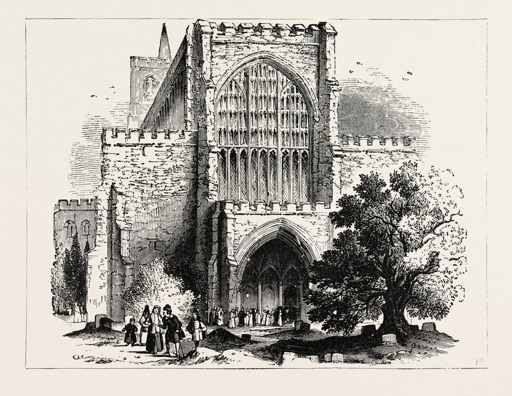 Detail of The Abbey of St. Albans. by Anonymous