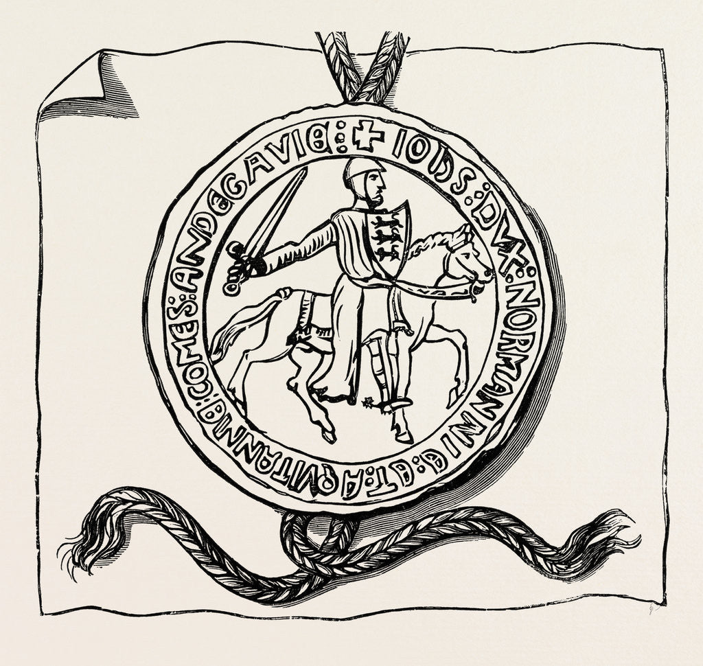Detail of Seal of the Great Charter. by Anonymous