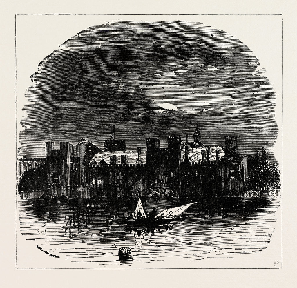 Detail of The Savoy Palace London. by Anonymous