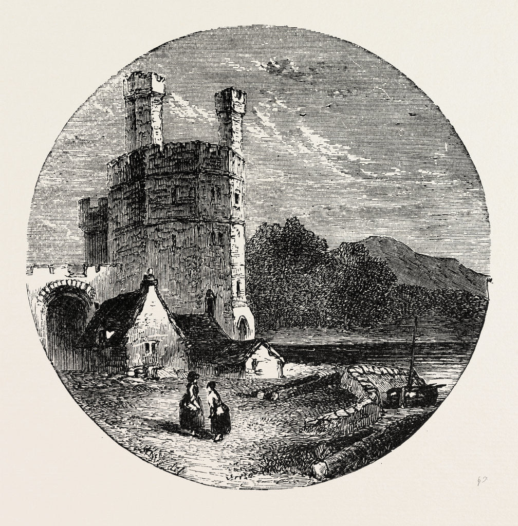 Detail of Eagle Tower Carnarvon Castle. by Anonymous