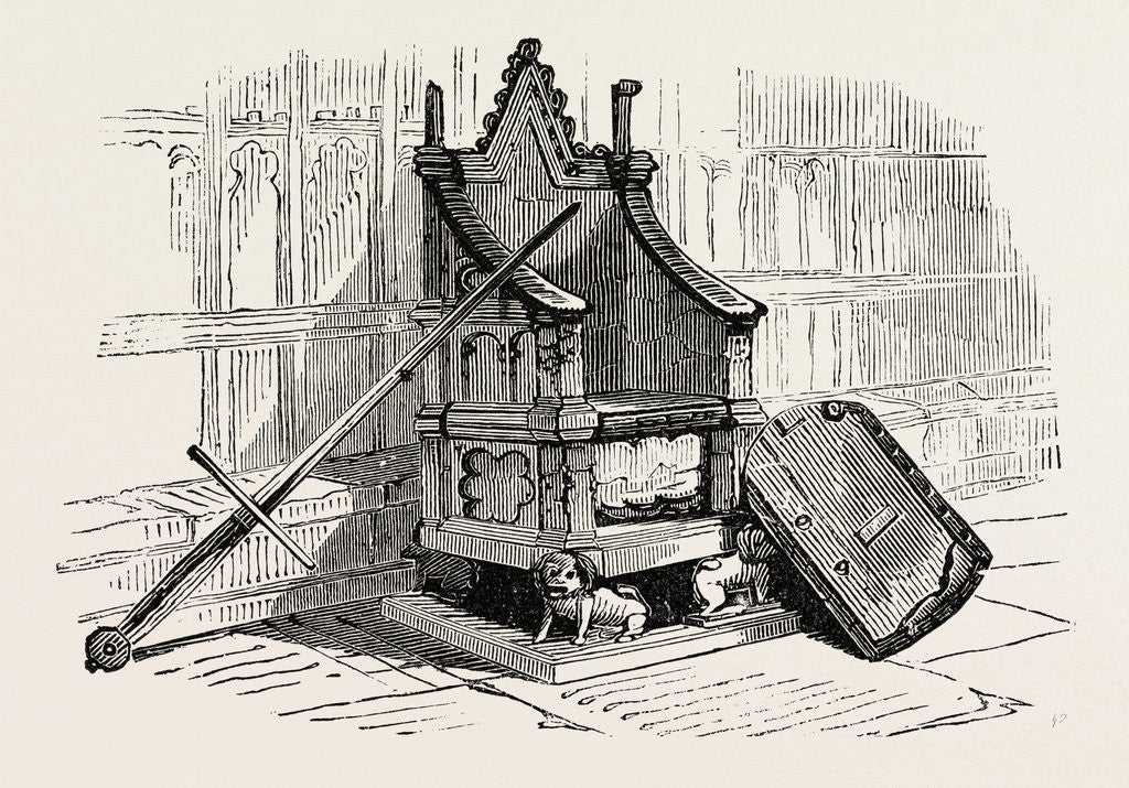 Detail of Coronation Chair with the Royal Stone from Scone by Anonymous