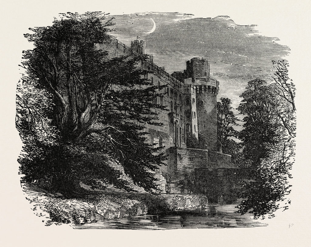 Detail of Warwick Castle. by Anonymous