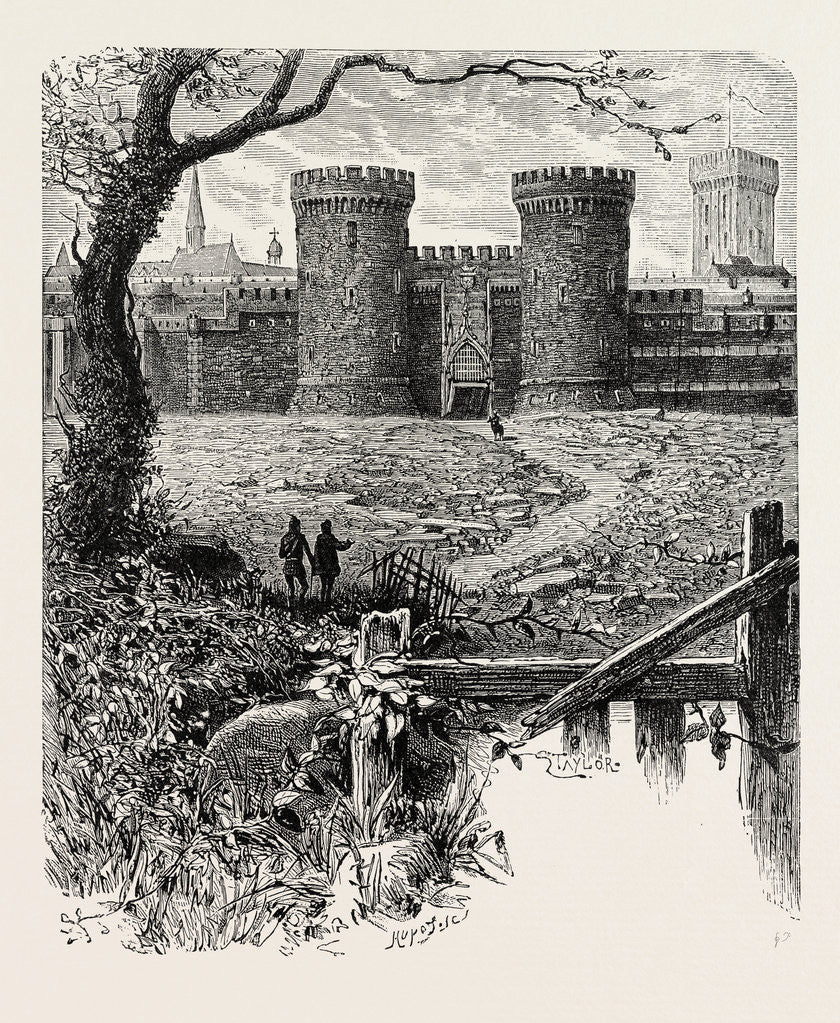 Detail of A French Stronghold of the Fourteenth Century. by Anonymous