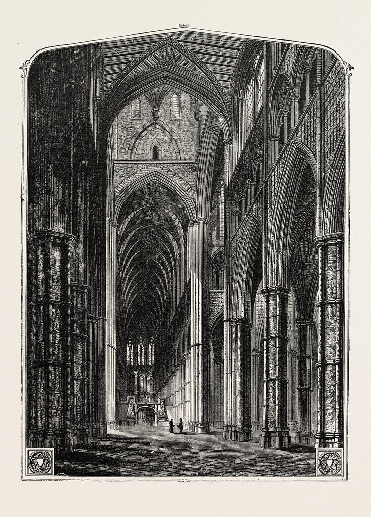 Detail of Westminster Abbey the Nave. by Anonymous