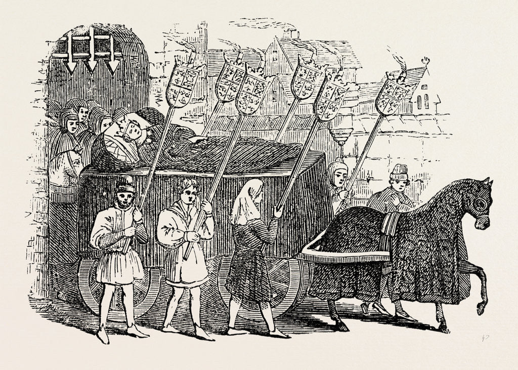 Detail of Funeral of Richard II. From an Old Illuminated Ms. by Anonymous