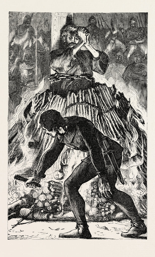 Detail of Martyrdom of William Sautre by Anonymous