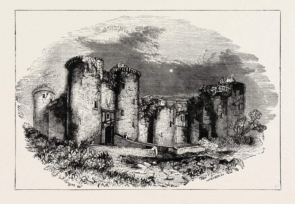 Detail of Rouen Castle. by Anonymous