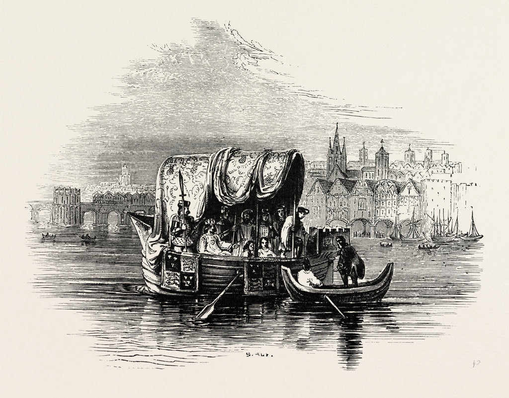 Detail of The Poet Gower Received by Richard II by Anonymous