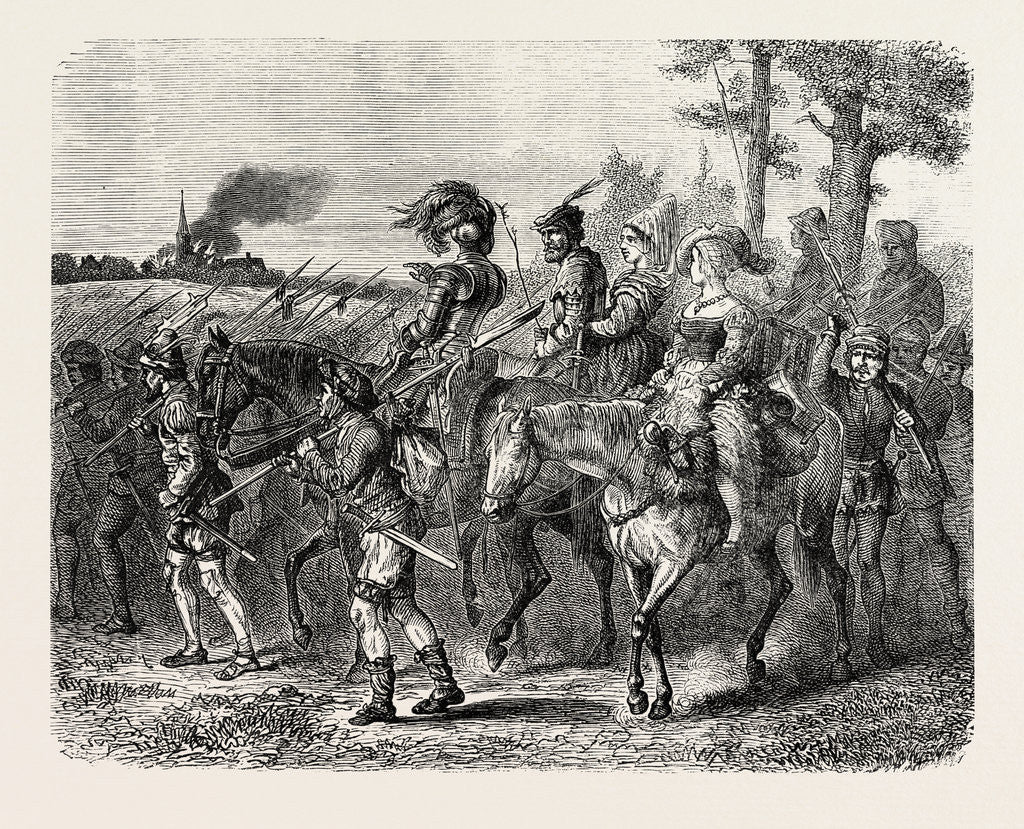 Detail of The Jacquerie: Company of Insurgent Peasants by Anonymous