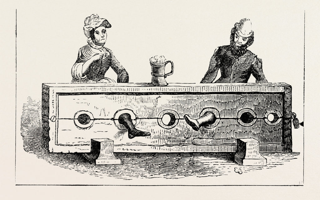 Detail of Sitting in the Stocks. by Anonymous