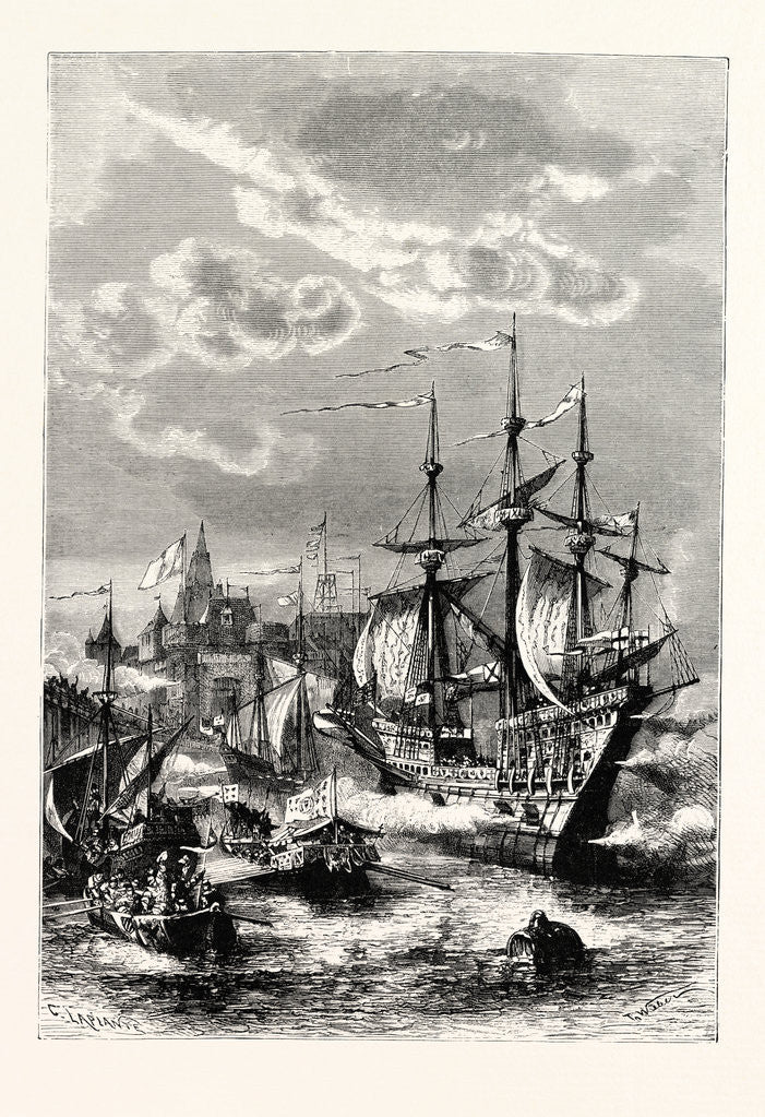 Detail of Arrival of Henry VIII. In France. by Anonymous