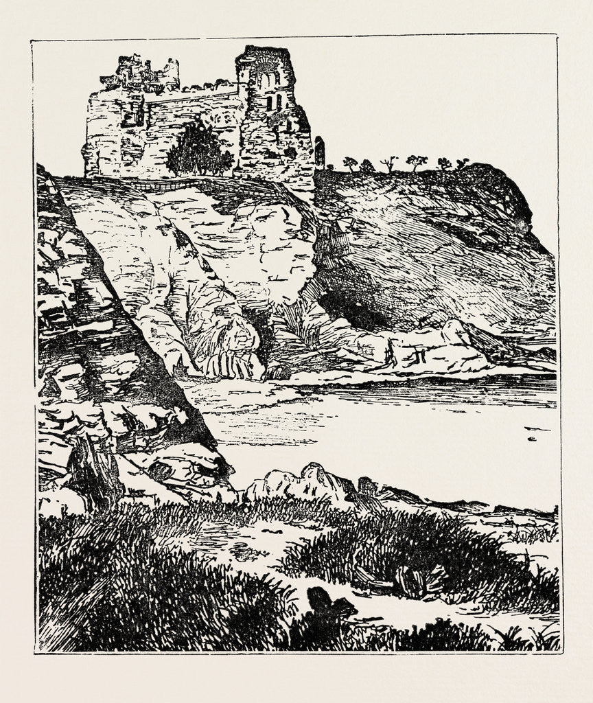 Detail of Tantallon Castle. by Anonymous