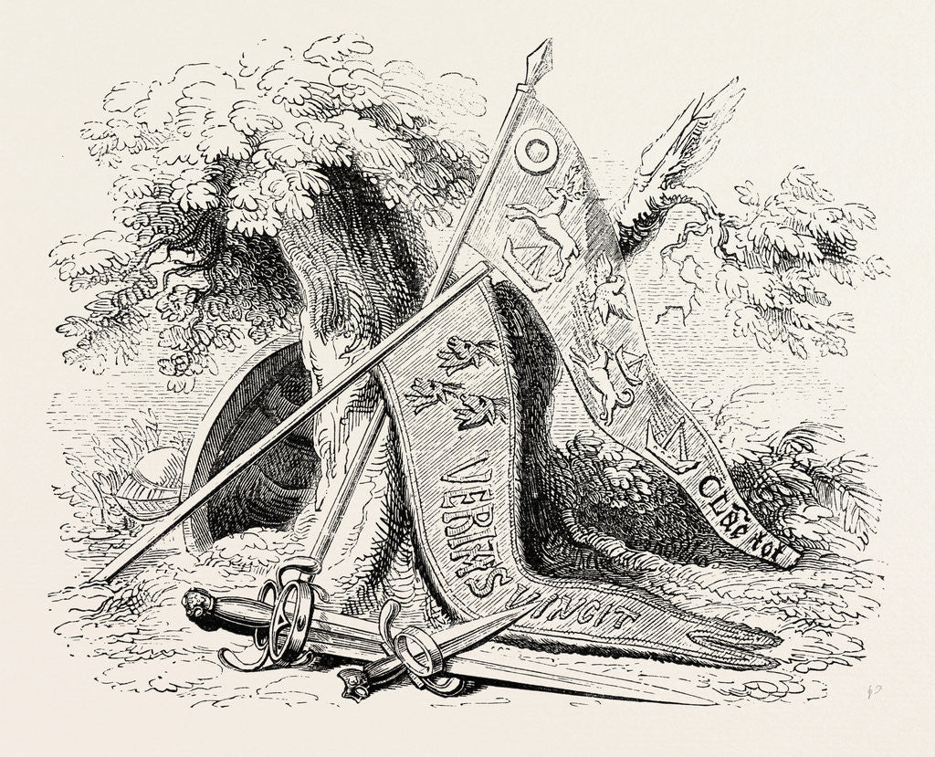 Detail of Pennons and Weapons from Flodden Field by Anonymous