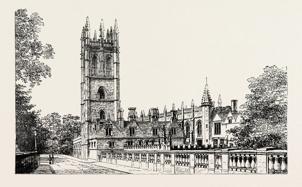 Detail of Magdalen College Oxford. by Anonymous