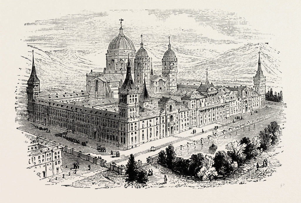 Detail of The Escurial the Palace of Philip II. by Anonymous