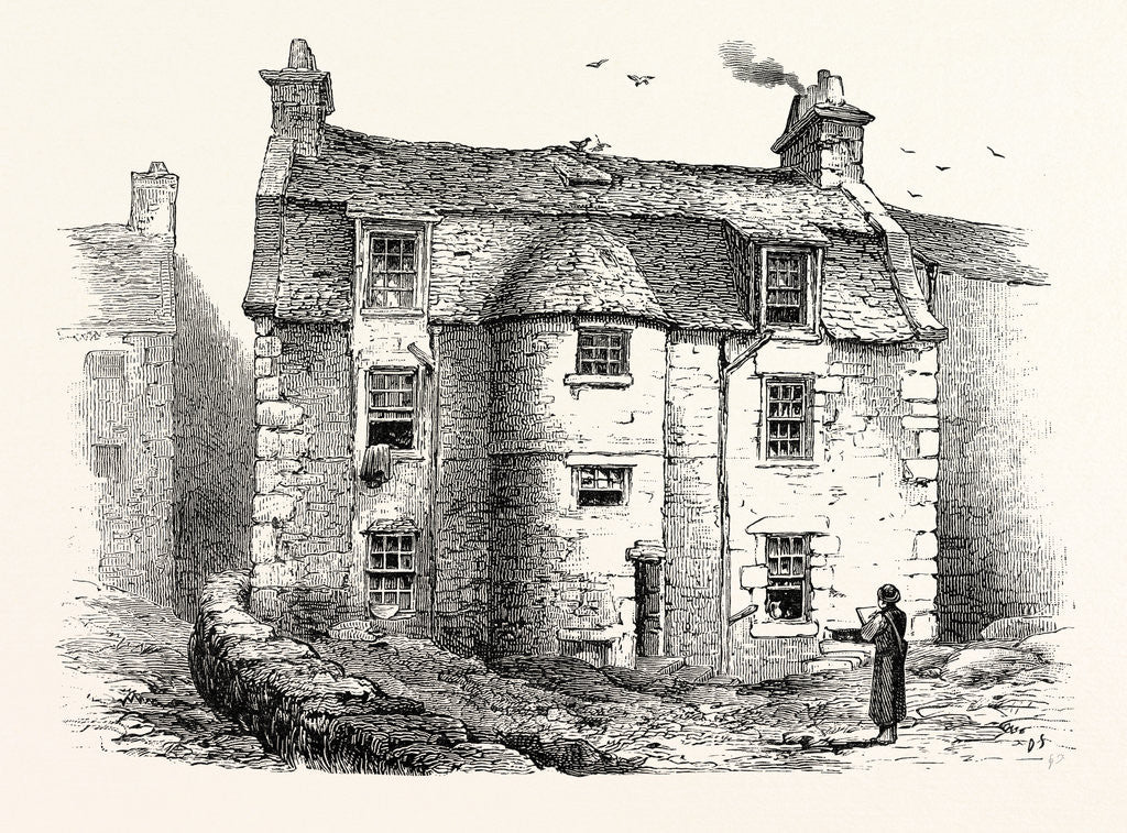 Detail of Edinburgh: The House Where David Roberts Was Born by Anonymous