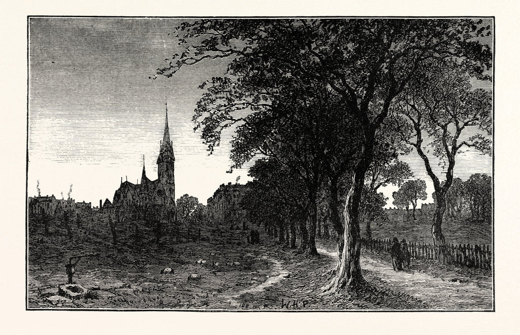 Detail of Edinburgh: The Avenue Bruntsfield Links. by Anonymous