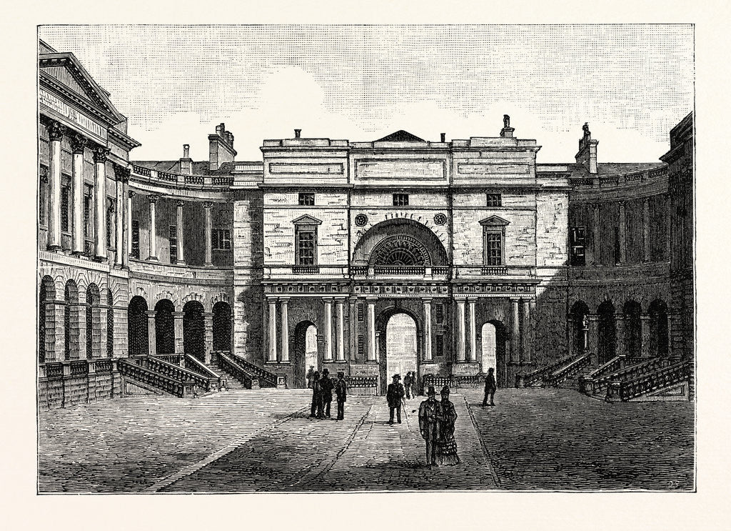 Detail of The Quadrangle Edinburgh University. by Anonymous