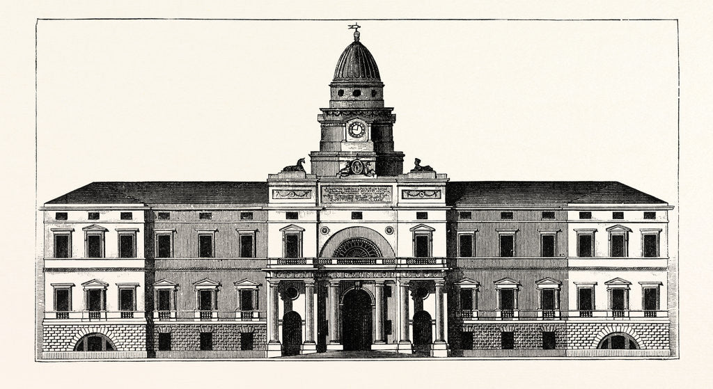 Detail of The Original Design for the East Front of the New Building for the University of Edinburgh by Anonymous