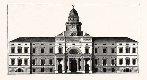 The Original Design for the East Front of the New Building for the ...