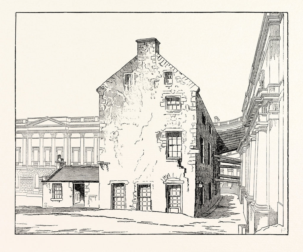 Detail of Edinburgh: The Library of the Old University As Seen from the South-East Corner of the Quadrangle Looking North by Anonymous