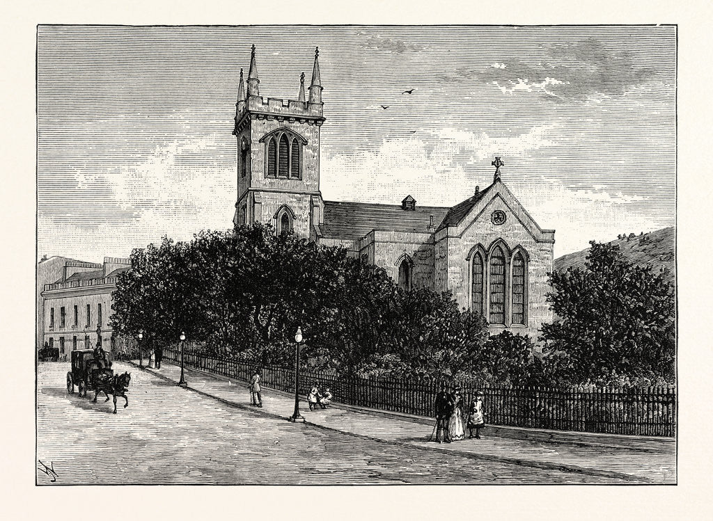 Detail of Edinburgh: Greenside Church from Leopold Place by Anonymous