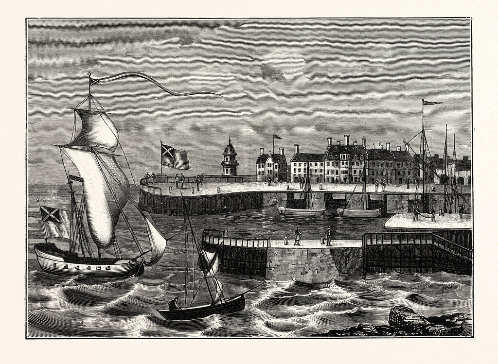 Detail of Edinburgh: Leith Harbour About 1700 by Anonymous